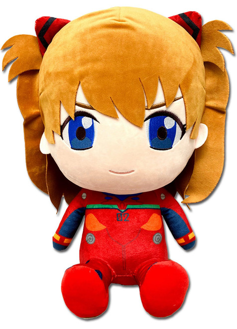 Great Eastern Entertainment Evangelion New Movie - Soryu Asuka Langley Piug Suit Sitting Plush 12" H