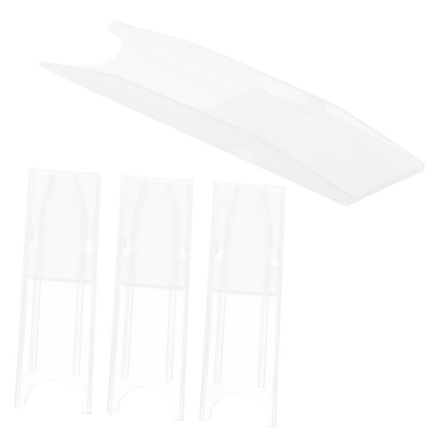 SUPVOX 4pcs Saxophone Reed Box Clarinet Reed Holder Storage Container for Clarinet Reed Clarinet Reed Case Bassoon Reed Case Clarinet Reed Individual Case Oboe Reed Case Abs Pipe Clamp