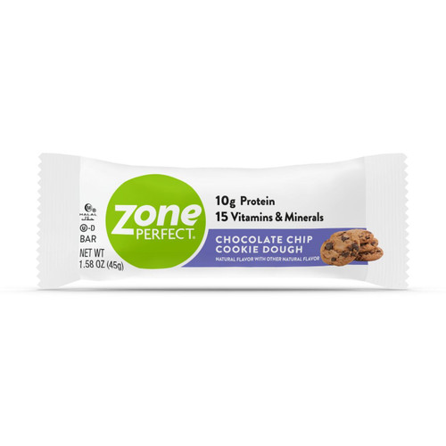 ZonePerfect Protein Bars, Chocolate Chip Cookie Dough, 10g of Protein, Nutrition Bars With Vitamins & Minerals, Great Taste Guaranteed, 30 Bars ZonePerfect Protein Bars, Chocolate Chip Cookie Dough, 10g of Protein, Nutrition Bars With Vitamins & Minerals, Great Taste Guaranteed, 30 Bars