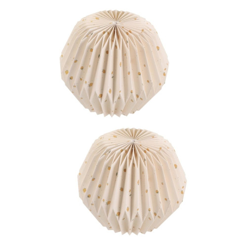 NOLITOY 2pcs Paper Folding Lampshade Hanging Lampshade Replacement Paper Lamp Cover Lamp Shades Origami Paper Lampshade Origami Paper Lantern Paper Origami Lamp Shade Europe Pleated E27