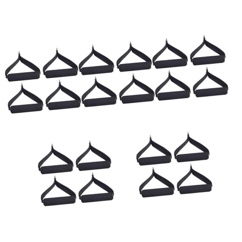 BESPORTBLE 20 Pcs Resistance Band Handle Grip Gym Handles Yoga Stretching Straps Gym Cable Pulley Cable Machine Cable Pulley System Home Gym D Ring Band Exercise Fitness Single Handle Lifting