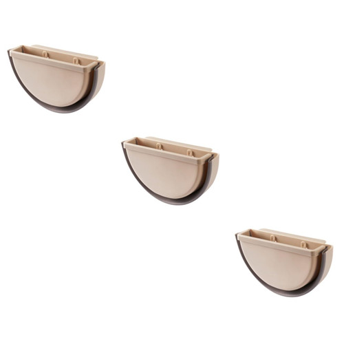 3pcs Small Garbage Can with Lid Bins with Lids Trash Can with Lid Small Trashcan with Lid Storage Bin Wall Mounted Container Hanging Trash Container Wash Basket Mini Storage Box