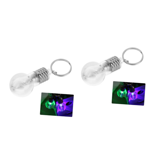 Unomor 2pcs Mini Flashlights Bulk Keyring Flashlight Mini Keychain Flashlight Ring Fob Keyring Light Keyring Torch Keychain Light Not Led
