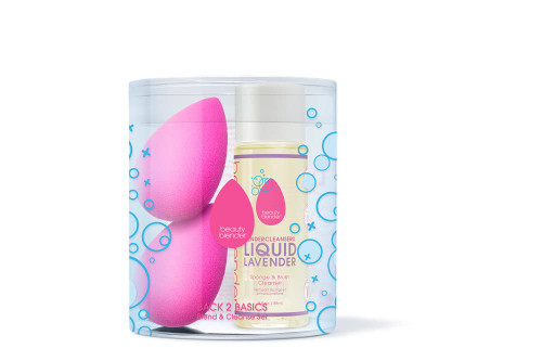 beautyblender Back 2 Basics Blend & Cleanse Set Including blender and liquid blendercleanser