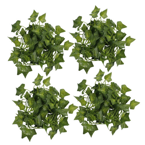 RORPOIR 4Pcs Wall Hanging Fake Leaves Vines Decorate False Leaf Leaf Rattan Leaves Ivy Plant Simulation Plant Vine Leaf Vine Green Dill Leaf Vines Room Decor Artificial Hanging Plants