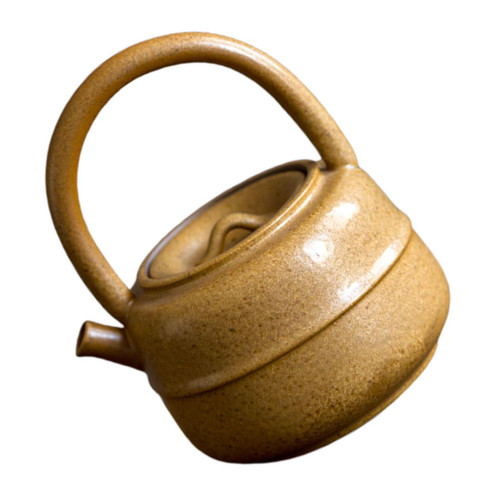 1pc Tea Kettle Tea Set Anti-scald Teapot Portable Tea Kettle Ceramic Tea Pot Retro Coffee Pot Creative Teapot Brew Tea Kettle Durable Teapot Stovetop Hand Made Decorate Ceramics