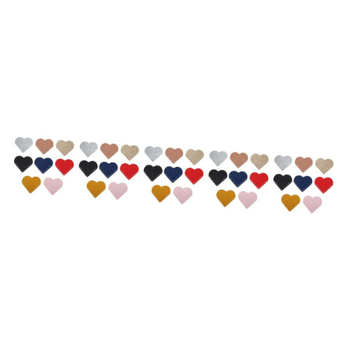 Tofficu 40 Pcs Heart Leather Bookmark Book Corner Page Clip Book Page Marker Leather Reading Page Corner Photo Gift Music Decor Bookmarks for Women Business Accessories PVC Leather Student