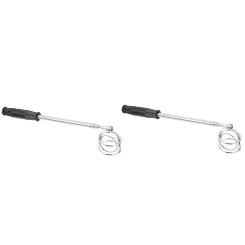 ifundom 2pcs Golf Ball Catcher Ball Retriever Tool Golf Golfing Supply Golfs Accessories Tennis Ball Collector Shag Bag Anti-Skid Grip Ball Picker Stainless Steel Portable Grab The Ball