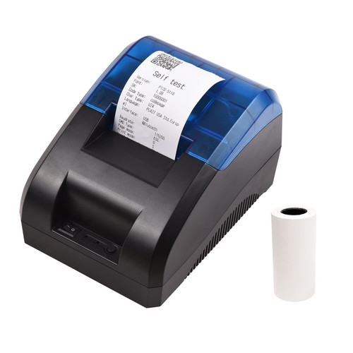HUIOP Receipt Printer,58mm Thermal Receipt Printer Desktop USB&Connection Printer Barcode Logo Printing with 1 Roll Paper Inside Compatible with iOS Android Windows for Restaurant Sales Retail Shop