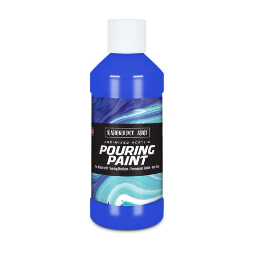 Sargent Art Acrylic Pouring Paint, 8 oz, Ultramarine Blue