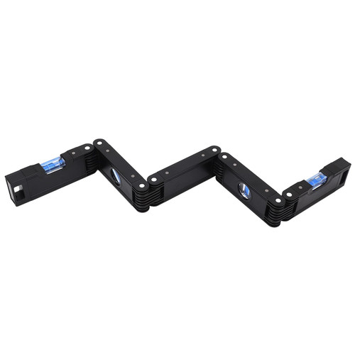 Foldable Level Measuring Tool, 4 Bubbles Magnetic Easy To Read Multifunction Multi Angle Foldable Level Ruler for Home Decoration