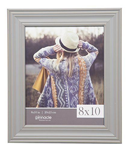 Pinnacle Frames and Accents 8X10 Grey Ribbed Frame