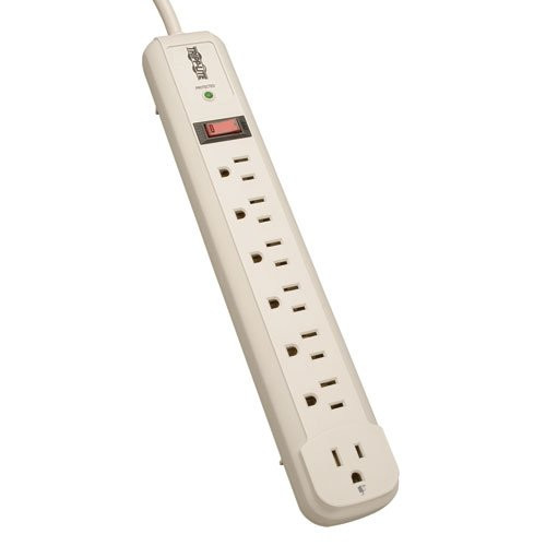 Tripp Lite 7 Outlet (6 Right Angle + 1 Transformer Outlet) Surge Protector Power Strip, 4ft Cord, Lifetime Limited Warranty & $25K INSURANCE (TLP74R) Tripp Lite 7 Outlet (6 Right Angle + 1 Transformer Outlet) Surge Protector Power Strip, 4ft Cord, Lifetime Limited Warranty & $25K INSURANCE (TLP74R)