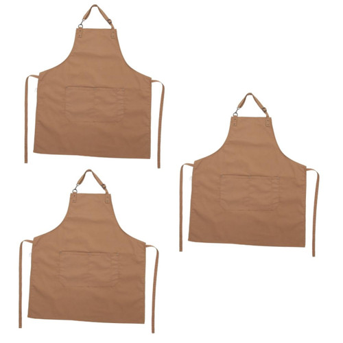 PRETYZOOM 3pcs Kitchen Apron Coffee Apron Barbecue Apron Pastry Apron Grill Apron Denim Apron for Men Bbq Aprons Cotton Cooking Apron Artists Aprons Barber Girl Man Canvas Kitchen Supplies