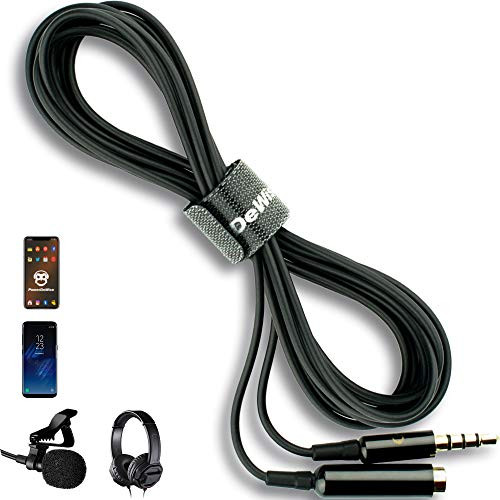TRRS Aux Headphone Extension Cable (15 ft) - 3.5mm Audio Cable Extension - 15 Headphone Extension Cable - 3.5mm Stereo Auxiliary Male Female - Stereo AUX Audio Headphone Extension Cord