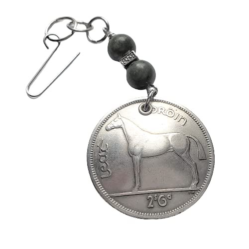 CoinageArt -Irish Horse Christmas Ornament Horse Ornament -Irish Half Crown Coin Ornament with 2 Irish Connemara Marbles -Celtic Harp Ornament -Ireland Ornament 5014 CoinageArt -Irish Horse Christmas Ornament Horse Ornament -Irish Half Crown Coin Ornament with 2 Irish Connemara Marbles -Celtic Harp Ornament -Ireland Ornament 5014