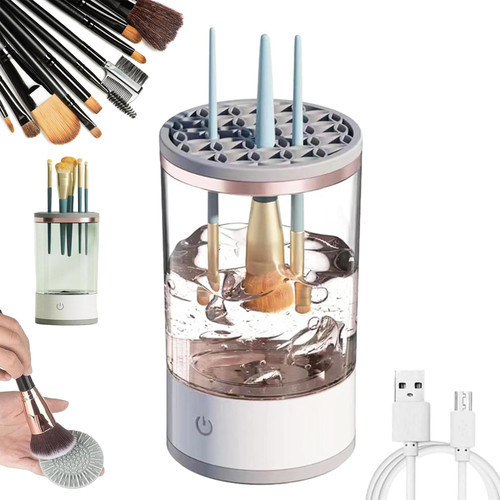 Brushly Pro Cosmetic Brush Cleaner,Brushy Makeup Brush Cleaner, Electric Makeup Brush Cleaner,Automatic Spinning Makeup Brush Cleaner Makeup Brush (1pcs) Brushly Pro Cosmetic Brush Cleaner,Brushy Makeup Brush Cleaner, Electric Makeup Brush Cleaner,Automatic Spinning Makeup Brush Cleaner Makeup Brush (1pcs)