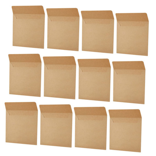 BESTOYARD 400 Pcs Kraft envelope small envelopes coin envelopes square envelopes gift card envelopes brown note envelopes blank packets paper envelopes 10cm coin purse Manila membership card