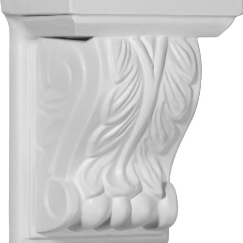 Ekena Millwork COR05X03X06NI 5-Inch W x 3 1/2-Inch D x 6 1/4-Inch H Nicole Acanthus Leaf Corbel