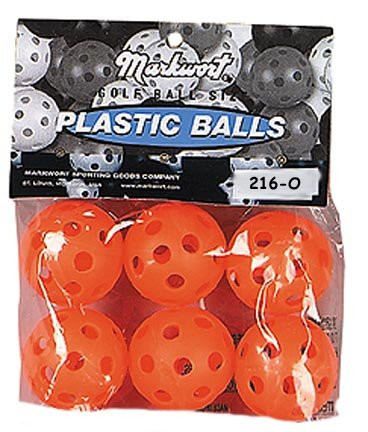Markwort 5" Pliable Plastic Practice Golf Balls from 10 Bags