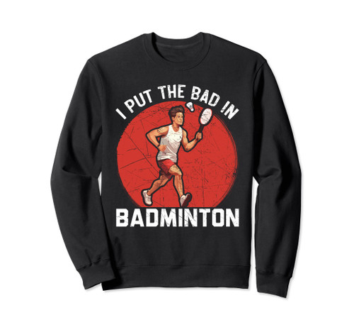 Shuttlecock Badminton Player Coach Smash Racquet Sports Sweatshirt