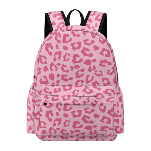 SWEET TANG Lightweight Bookbag Compatible with Pink Cheetah Leopard, Water Resistant College Daypack Backpack Travel Laptop Rucksack Large Capacity Backpack for Men Women College