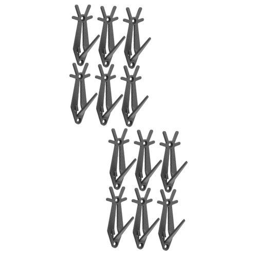 OSALADI 12 Pcs Deer Skull Hook Deer Skull Mounting Kit Skull Hanging Hook Skull Mount Hanger European Mount Skull Hanger Deer Skull Hangers Wall Hanging Hook Elk Stainless Steel Decorate