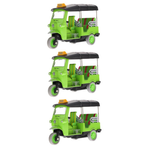 ibasenice 3pcs Tricycle Toy Mini Toy Kids Plaything Metal Tricycle Vehicle Model Infant Toy Pull-Back Tricycle Model Pullback Car Toy Toys Educational Toy Zinc Alloy Baby Ornaments