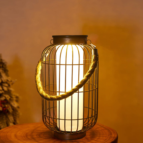 pearlstar Large Solar Powered Lantern Outdoor-Heavy Duty Metal Hanging Lights Decorative Solar Table Lamp Waterproof for Outside Patio Yard Garden Porch Tabletop Decor (Copper) pearlstar Large Solar Powered Lantern Outdoor-Heavy Duty Metal Hanging Lights Decorative Solar Table Lamp Waterproof for Outside Patio Yard Garden Porch Tabletop Decor (Copper)