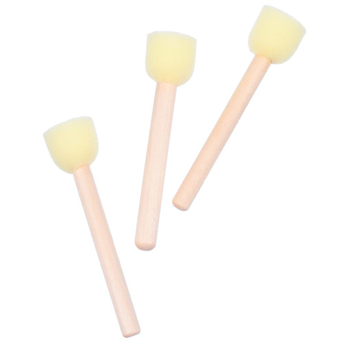 Operitacx 20pcs Set Sponge Foam Brush Foam Paint Brush Kids Painting Tools Round Paint Foam Sponge Brush Kids Arts and Crafts Graffiti Stencils Kids DIY Sponge Brush Template Seal Wood Child