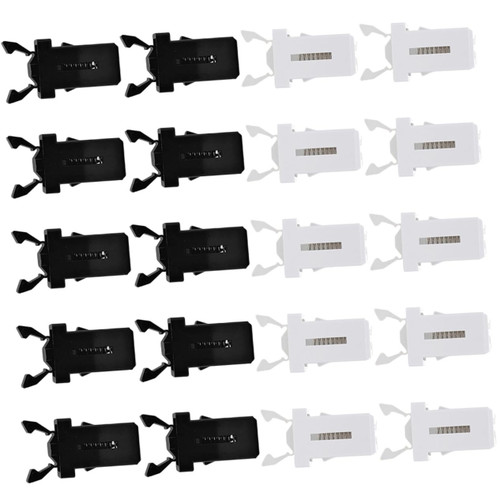 Garneck 20pcs Push-Type Trash Can Buckle Garbage Can Hook Trashcan Push- Button Trash Can Press Buckles Waste Bin Press Trash Bin Lock Push-Type Buckles Household Waste Bin Clip Latches
