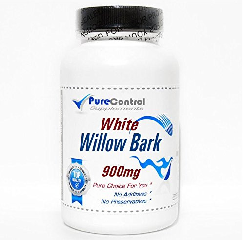 White Willow Bark 900mg // 200 Capsules // Pure // by PureControl Supplements