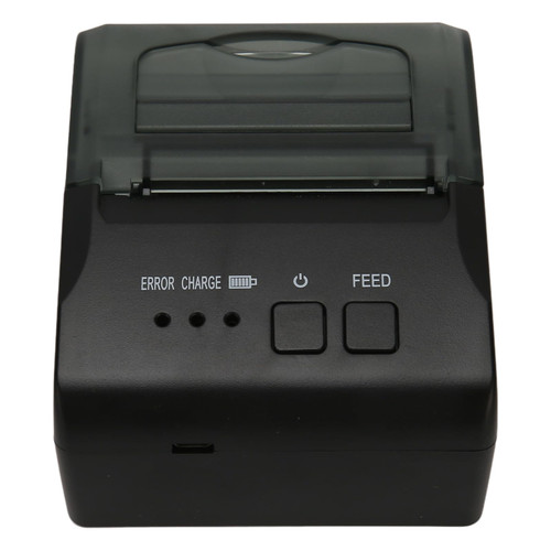 Zyyini Bluetooth Thermal Printer, Desktop Label Printer Maker with Rechargeable Battery and USB Interface for Shipping Office Restaurant Logistics