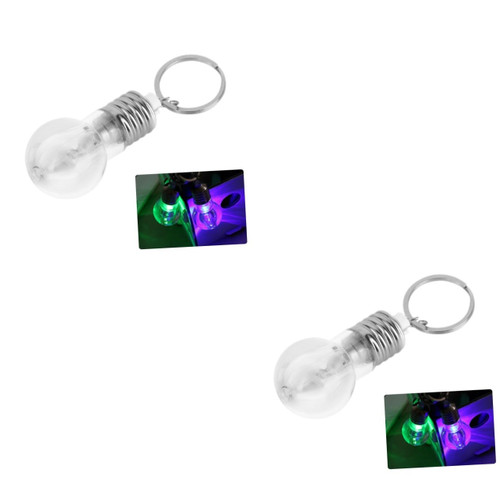 YARNOW 2pcs Led Keychain Flashlight Led Keychain Light Bulk Mini Flashlights Bulk Keyring Flashlight Led Mini Chain Flashlights Led Mini Ring Not Light Bulb