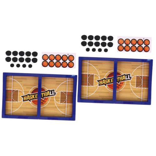 Abaodam 2 Sets Catapult Chess Football Toys Basketball Shooting Game Parent- Child Board Game Kids Basketball Fine Motor Skills Toys Kids Wooden Toys Chess Board Table Plastic Desktop