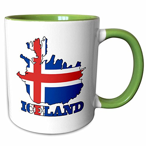 3dRose 63163_7 The Flag Outline Map of The Country and Name, Iceland Mug 11 oz 3dRose 63163_7 The Flag Outline Map of The Country and Name, Iceland Mug 11 oz
