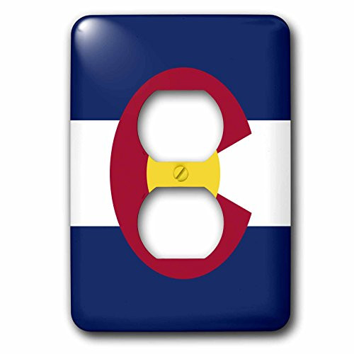 3dRose lsp_55386_6 State Flag Of Colorado (Pd-Us) 2 Plug Outlet Cover 3dRose lsp_55386_6 State Flag Of Colorado (Pd-Us) 2 Plug Outlet Cover