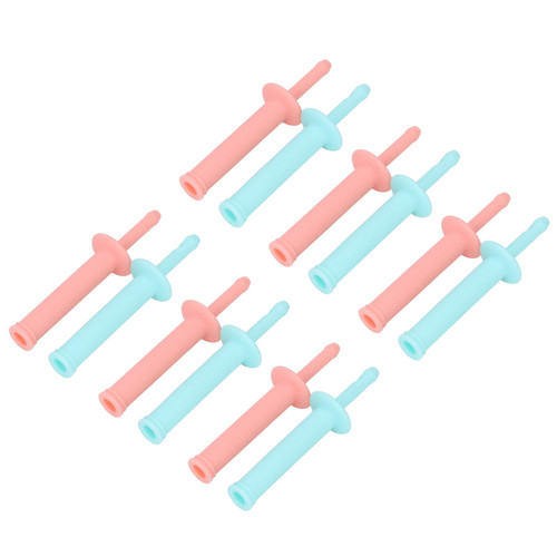 SALALIS 12pcs Baby Gas Reliever, Gas Colic Reliever Gently Safe Green Pink Colic Reliever Relieve Bloating Infant Gas Colic Reliever for Infant
