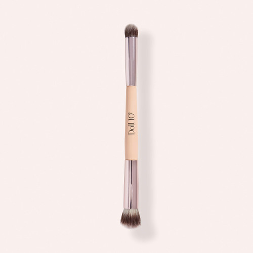 Doll 10 Dual-Ended Concealer Brush No. 2 - Vegan Complexion 2-in-1 Face Brush