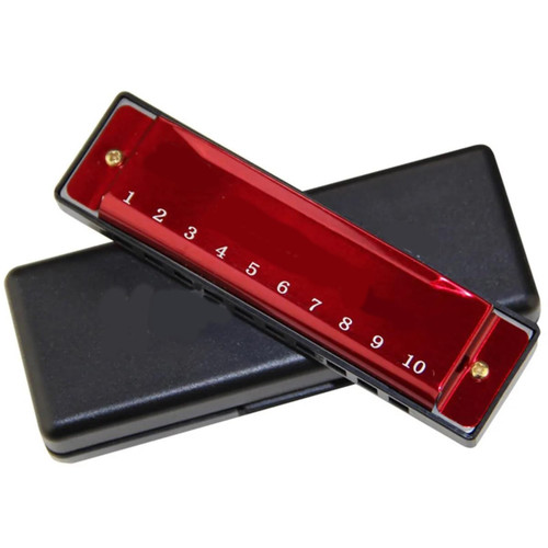 Harmonica Key Of C 10 Hole Diatonic Harmonica C With Case For Beginner Students With Case Harmonica Professional (Color : 02)