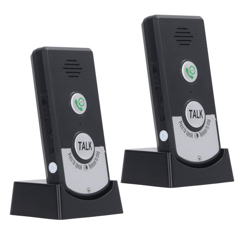 2 Way Voice Intercom Wireless Intercom Doorbells Rechargeable Wireless Intercom System for Home Classroom Office