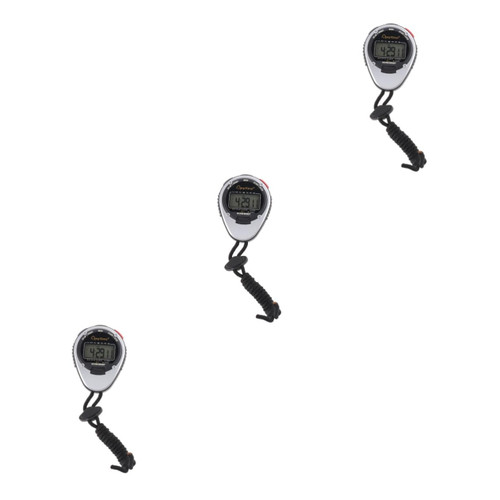 BESPORTBLE 3pcs Electronic Timer Sports Timer Movement Timer Professional Timer Single Row Stopwatch