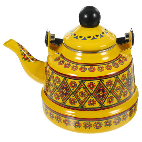 FUNOMOCYA Enamel Enamel Kettle Enamel Tea Pot Vintage Tea Kettle Container Camping Tea Pots Enamel Milk Pots Vintage Coffee Kettle Coffee Hutch Thickened Water Kettle Honk Handheld Household