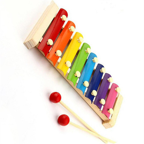 8 Note Colorful Soundboard Hand Struck Glockenspiel Xylophone Percussion Instrument Professional Glockenspiel Kit