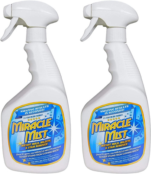MiracleMist Instant Mold and Mildew Stain Remover 32 Oz. by Encore Coating | 2 Pack (64 Oz Spray)