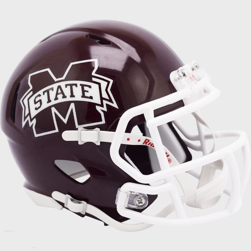 Riddell NCAA Mississippi State Bulldogs Revolution Speed Mini Football Helmet Riddell NCAA Mississippi State Bulldogs Revolution Speed Mini Football Helmet