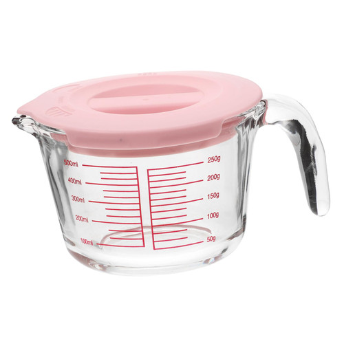 Mikinona Mixing Cups Baking Measure Cup Measuring Cup with Spout Measuring Cup with Handle Flour Powder Baking Mixing Container Measuring Pitcher Measuring Spoon Multifunction Glass Child