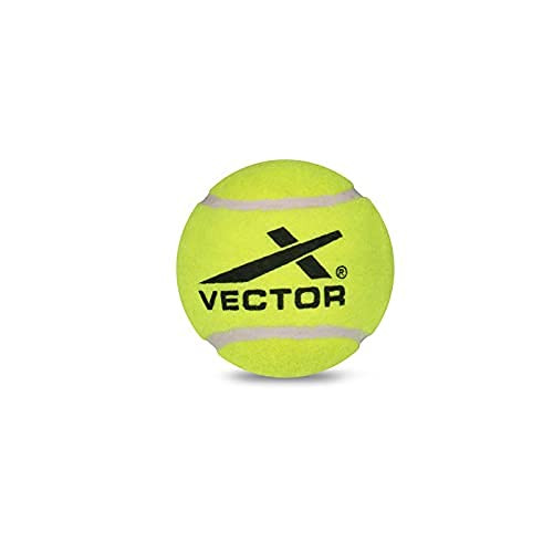 KD Vector X Cricket Tennis Ball Heavy Tape Ball Cricket - Yellow , Pack 6