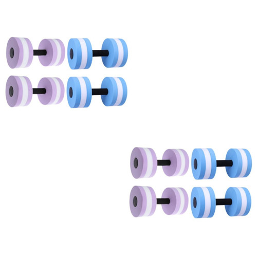 BESPORTBLE 4 pcs Fitness Barbell water weights for pool exercise barbell weights pool exercise dumbbells Aerobic Exercise Foam Dumbbells aquatic hand bar round pool water equipment light