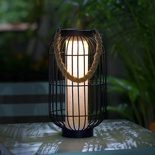 pearlstar Large Solar Powered Lantern Outdoor-Heavy Duty Metal Hanging Lights Decorative Solar Table Lamp Waterproof for Outside Patio Yard Garden Porch Tabletop Decor (Black) pearlstar Large Solar Powered Lantern Outdoor-Heavy Duty Metal Hanging Lights Decorative Solar Table Lamp Waterproof for Outside Patio Yard Garden Porch Tabletop Decor (Black)
